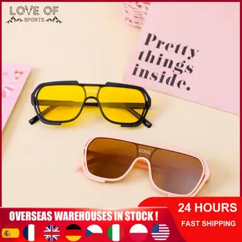 1-10 шт. Очки Uv400 в стиле ретро для мальчиков и девочек, солнцезащитные очки оверсайз, модные солнцезащитные очки Gafas De Sol для детей, индивидуальность