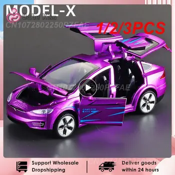 1/2 /3ШТ Tesla MODEL X Литые модели автомобилей и игрушечные транспортные средства, Игрушечные машинки, бесплатная доставка, детские игрушки для детей, Рождественские подарки для мальчиков
