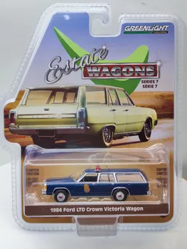 1:64 1984 Ford Victoria Универсал, модель автомобиля из литого под давлением металлического сплава, игрушки для коллекции подарков