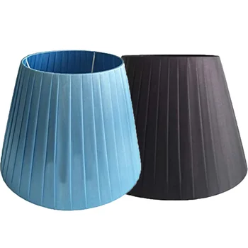1 упаковка черных / синих тканевых абажуров для замены светильников, изготовленных своими руками для торшеров и других совместимых ламп