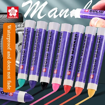 1 шт. Промышленный металлический маркер Sakura Solid Paint Pen XSC Устойчив к воздействию высоких температур Водонепроницаемая конструкция перманентна