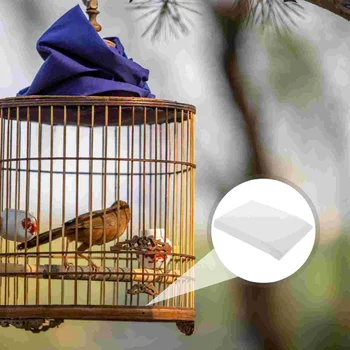 100 Шт Коврик для клетки для Попугая Зоотовары Одноразовая Подушка для птиц Вкладыш Для чистки Бумажный Коврик