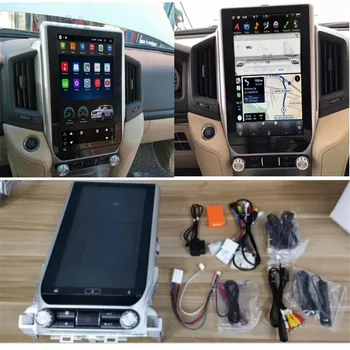 15,4-дюймовый экран Tesla Android13 Головное устройство для Toyota Land Cruiser 200 LC200 2008-2019 Радио GPS Навигация Автомобильный Мультимедийный плеер