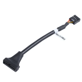 15 см 20-Контактный Разъем USB 3.0 для подключения кабеля-адаптера USB 2.0 с 9-контактной розеткой