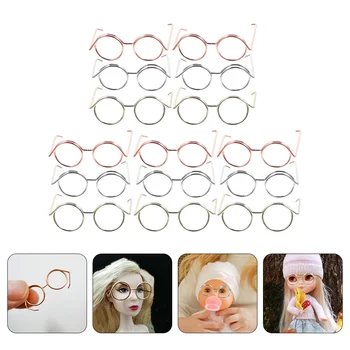 15 шт. Очки Игрушки реквизит для платья миниатюрные вещи куклы из медной проволоки крошечные очки