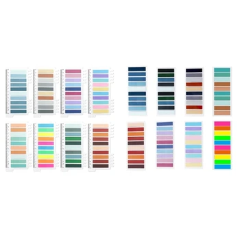 1600 шт. липких вкладок, 80 цветных липких вкладок Morandi, цветной маркер страницы Y9RF