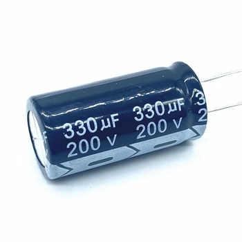2 шт./лот алюминиевый электролитический конденсатор 330 МКФ 200 В 330 мкФ размер 18*35 200 В 330 МКФ 20%