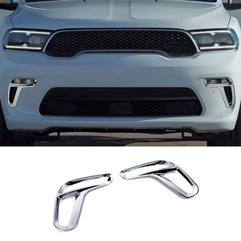 2 ШТ, отделка крышки передних противотуманных фар автомобиля, Аксессуары из АБС-пластика для Dodge Durango 2015-2023