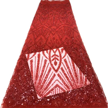2023 Высококачественный африканский Нигерийский материал, кружевная цветочная ткань для свадьбы С вышивкой жениха блестками, французские кружевные ткани