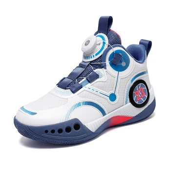 2023 Детская спортивная обувь Дышащие и удобные баскетбольные кроссовки для мальчиков и девочек, уличные детские кроссовки для бега