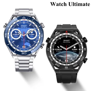 2023 Новые смарт-часы Business Ultimate для мужчин, Bluetooth Call Compass, NFC, 100 Sprots, водонепроницаемые смарт-часы для Huawei IOS