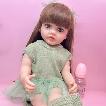 22 Дюйма 55 См Betty Full Body Soft Vnyl Reborn Baby Doll Ручной Работы Soft Touch Bebe Новорожденная Кукла Для Детских Игр