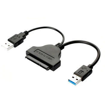 22-контактный кабель-адаптер USB 3.0 на SATA для 2,5/3,5-дюймового преобразователя внешнего жесткого диска HDD