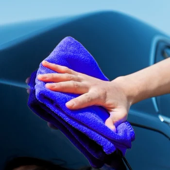 25 шт. Большая мягкая ткань, быстросохнущее полотенце для чистки автомобиля из микрофибры, салфетки для автомойки, воск для полировки деталей