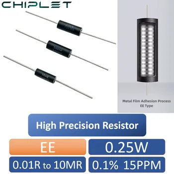 2шт 0,25 Вт EE BWL Высокоточный Резистор 0,1% С Низким Температурным Коэффициентом Дрейфа Выборки, неиндуктивный 0,01 R 0,02R 5KR 5MR 10MR