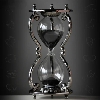 30-минутный таймер Песочные часы с двенадцатью Созвездиями, металлические песочные часы с таймером, креативное украшение для домашнего декора, подарки для мужской девушки