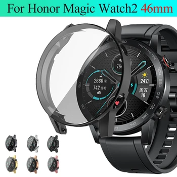 360 Полноразмерный мягкий чехол для часов из ТПУ для Honor Magic Watch 2, 46-миллиметровая ультратонкая защитная оболочка, протектор экрана, аксессуары для часов