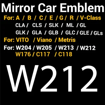 3D Зеркальные Решетки С Логотипом Передняя Эмблема Для W205 W212 W213 W204 Эмблема W176 W177 ML W166 W205 CLA C117 A B C E G GLC GLE