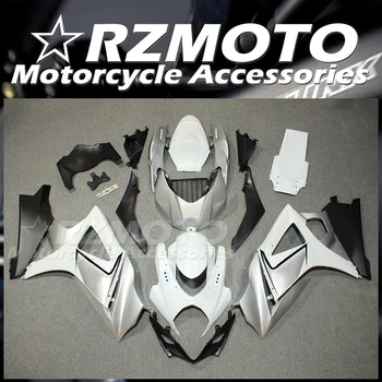 4 подарка, новый комплект мотоциклетных обтекателей ABS для SUZUKI R 1000 K7 2007 2008, комплект кузова Серебристо-белый