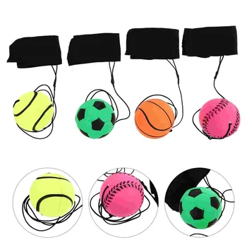 4 шт. Флуоресцентные игрушки с надувным мячом, Эластичная веревка, ткань для метания Родитель-ребенок