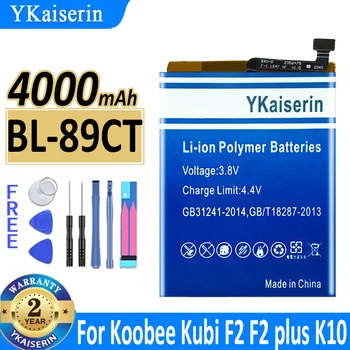 4000 мАч YKaiserin Аккумулятор BL89CT Для Аккумуляторов Мобильных Телефонов Koobee Kubi F2plus F2 plus K10 BL-89CT