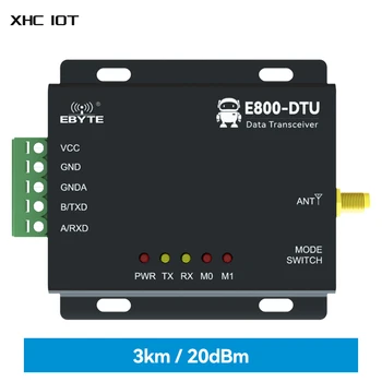433 МГц RS485 LoRa Беспроводной модем для передачи данных 20 дБм на большие расстояния 3 км FEC Передатчик Приемник XHCIOT E800-DTU (433L20-485)-V8