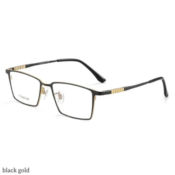 54 мм Оправа для очков из чистого титана, Мужские Квадратные очки, Новые мужские Классические Оправы для оптических очков по рецепту 69770