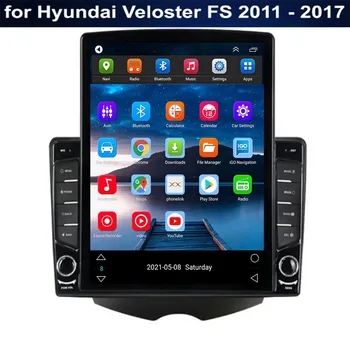 8 + 128 Г Автомобильный Радиоприемник для Hyundai Veloster FS 2011-2050 Мультимедиа 4G WIFI Carplay Авто GPS Навигация Android 12 Плеер 2 Din Без DVD