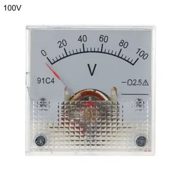 91C4-V Вольтметр постоянного тока с указателем Типа Класса точности 2.5 Измеритель напряжения 0-5 В 20 В 30 В 100 В 150 В 250 В Аналоговая Механическая Пластина таблица