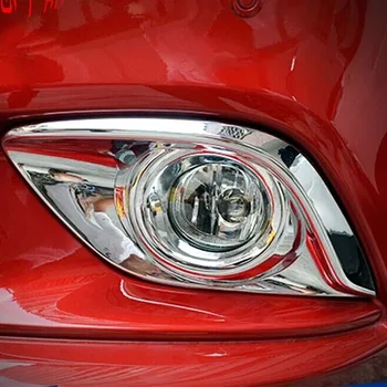 ABS Хромированное зеркало Передних Противотуманных Фар Крышка Лампы Отделка Аксессуары Для Укладки Автомобилей Mazda 6 Atenza 2013 2014 2015 2016 2017 2018