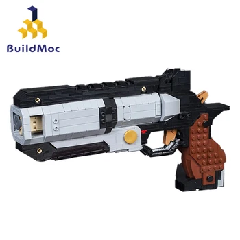 Buildmoc Военные стрелялки из пистолета, 2 модели револьвера Wingman, строительные блоки, наборы моделей Diy, игрушки для детей