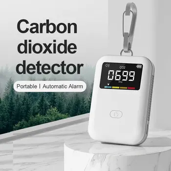 Eco-DEYI mini co2 sensor NDIR детектор газа Углекислого Газа Монитор Качества Воздуха Цифровой измеритель концентрации Co2 портативный крюк
