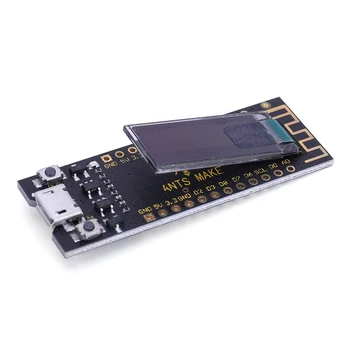 ESP8266 WiFi Development Board 0,91-дюймовый OLED-дисплей Development Board Интерфейс литиевой батареи DIY Kit для Arduino