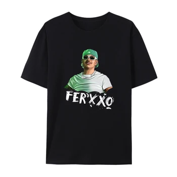 Feid Ferxxo Хлопковые футболки с принтом Колумбийский рэп-исполнитель, модная повседневная рубашка, Классические мужские женские шорты, популярная уличная одежда для хипстеров