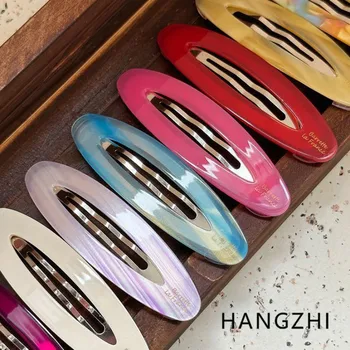 HANGZHI Sweet Lovely Candy Color BB Clip Корейская мода Акриловая заколка для челки сбоку Повседневная одежда Свежие аксессуары для волос для женщин