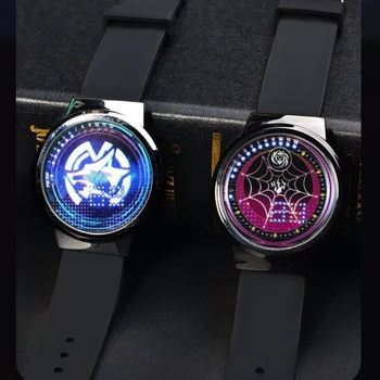 Honkai: Star Rail Kafka Branya Светодиодные цифровые часы со светящимся сенсорным экраном, водонепроницаемые простые силиконовые женские электронные часы из аниме