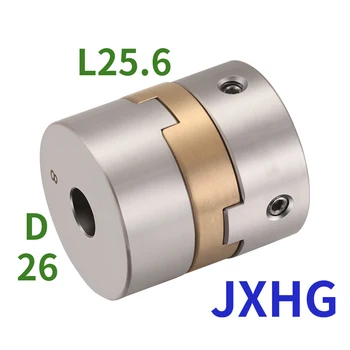 JXH из нержавеющей стали D26L25.6 поперечная муфта-слайдер Высокоточный моторный стержень алюминий бронзовая накладка регулировка эксцентриковая муфта