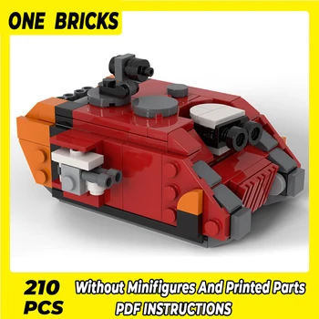 Moc Bricks Военная модель танка Space Marine Land Raider Технология модульных строительных блоков Подарочные игрушки для детей Сборка своими руками