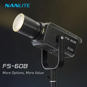 Nanguang Nanlite FS-60B Двухцветный Заполняющий Светильник 2700-6500 K С поддержкой Дистанционного Управления Прожектором Для прямой трансляции В студии видеосъемки