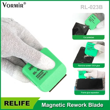 RELIFE RL-023B Универсальное магнитное режущее лезвие для телефона, поляризатор, удаление экрана, Разделительная рамка, клей, инструменты для разборки