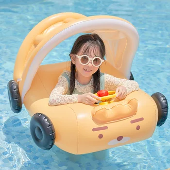 Rooxin Автомобильное надувное сиденье для бассейна с рулевым колесом, детская водная игровая трубка, Детское кольцо для плавания, плавательное кольцо для бассейна, игрушки для бассейна