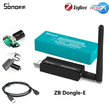 SONOFF ZB Dongle-E USB Dongle Беспроводной шлюз Zigbee через ZHA или Zigbee2MQTT Поддерживает SONOFF ZBMINI SNZB BasicZBR3 Smart Home