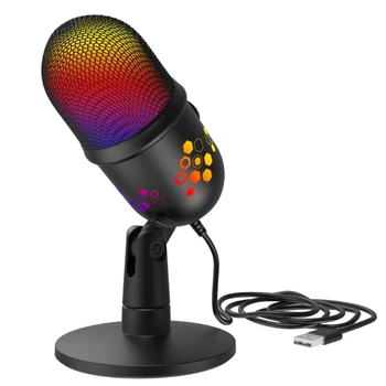 T5EE USB микрофон для подкастов Комплект оборудования для конденсаторного микрофона Gaming Studio