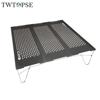 TWTOPSE Складной полый стол для кемпинга, пеших прогулок, стол из легкого алюминиевого сплава Грузоподъемностью 15 кг С сумкой для хранения
