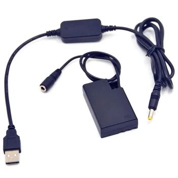 USB Кабель постоянного тока + Фиктивный Аккумулятор K-AC128 D-LI109 D-DC128 Соединитель постоянного тока для камеры Pentax K-70 K-50 K-30 K-R K-2 K-S1 K-S2