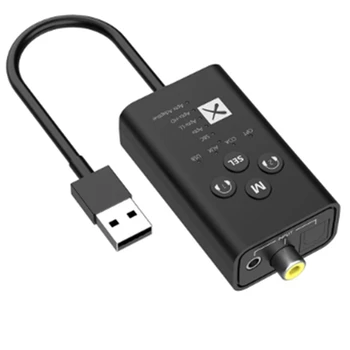 USB С Низкой Задержкой Bluetooth 5.2 Микрофон 3,5 Мм R/ L Передатчик Аудио Для Музыкального Адаптера