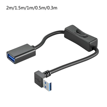 USB-удлинитель USB-удлинитель с прямым углом для портативных ПК USB-кабель для быстрой передачи USB-кабеля Прямая поставка