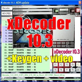xDecoder 10.3 DTC Remover НОВАЯ лицензия 2022 года с полной активацией Клапанов Dpf Egr Adblue Off DTC Remover Бесплатный кейген для многих ноутбуков