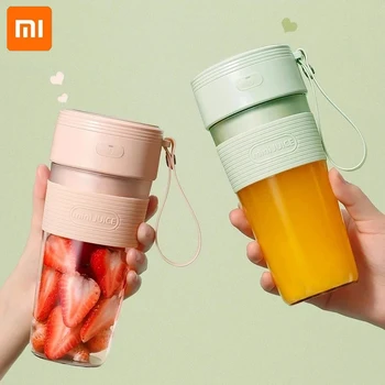 Xiaomi 300 МЛ Электрический Блендер для сока, Портативная Чашка-соковыжималка, USB-зарядка, Беспроводная Вытяжка для свежих фруктов, Миксер для льда, Кухонная техника