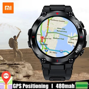 Xiaomi Новые мужские спортивные смарт-часы GPS Bluetooth с напоминанием о звонке, измерении артериального давления, сердечного ритма, интеллектуальном браслете, часах для Android IOS